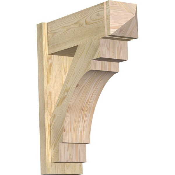 Ekena Millwork Merced Rough Sawn Arts and Crafts Outlooker, Douglas Fir, 8"W x 24"D x 28"H OUT08X24X28MRC03RDF - main